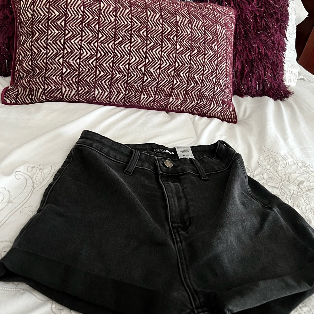 Fashion nova jean shorts!